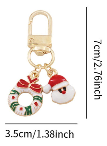 Llavero Navideño Con Figura Decorativa, Regalo De Navidad,