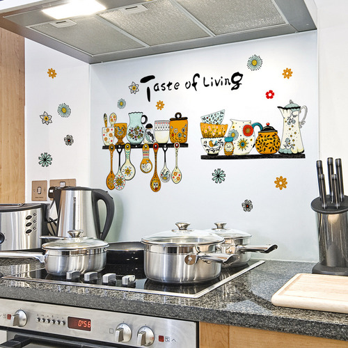 N Stickers Para Decoración De Vajilla De Cocina Con Estampad