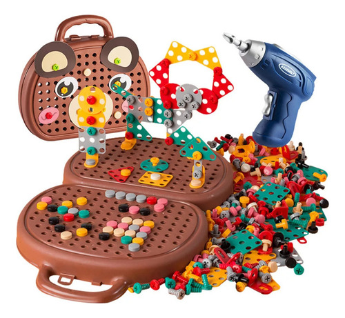 Juego De Herramientas Toy Tool Box, Taladro Eléctrico, Torni
