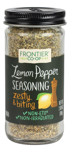 Mezclas De Condimentos Frontier, Pimienta Limón Sin Sal, Bot