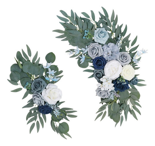 2 Piezas Arco De Boda Corona De Rosas De Bienvenida Flores