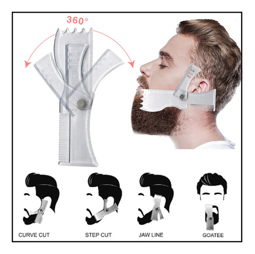 Herramienta Para Dar Forma A La Barba Y Guía De Plantillas P