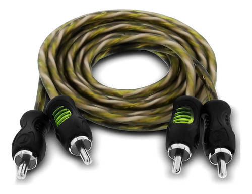 Modulo Ir400.4 Stetsom 400w + Cabo Rca 1m S300 Pro Injetado Cor Preto