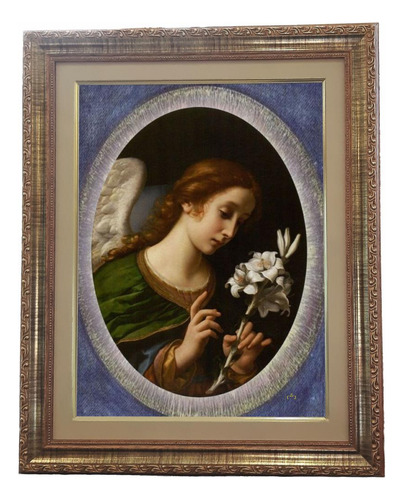Quadro De São Gabriel Arcanjo, Mod.02, Med. 53x43cm. Angelus Dourado