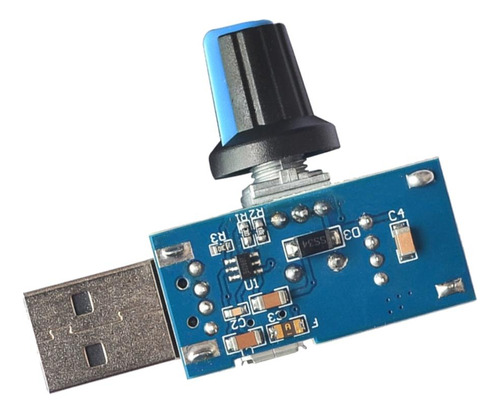 6 Controlador De Velocidade Do Ventilador Usb Dc 4-12v