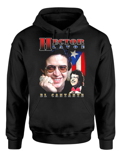 Sudadera Héctor Lavoe, Capucha Y Cangurera 01