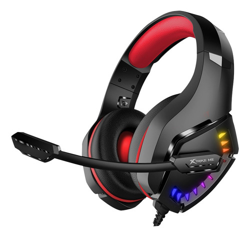 Audifonos Gamer Auriculares Gaming Rgb Xtrike Me Gh-711 Color Negro