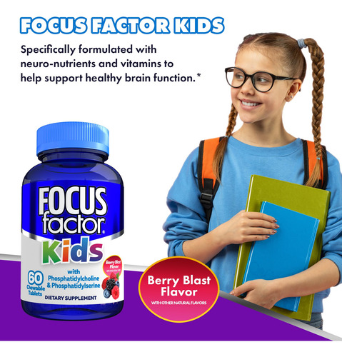 Suplementos Focus Factor Kids Complete Mastigáveis 60 Compri