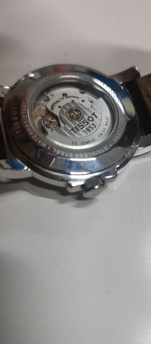Reloj Tissot 1853 Automático 25 Joyas Esqueleto No Mido Oris Café Oscuro Rojizo Acero Inoxidable Cepillado Blanco Y Plateado (Usado)