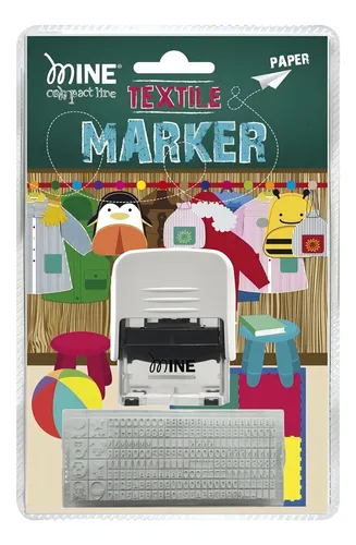 comprar Sellos Para Ropa Mine 14x38mm Dibujos Y Dibujo Intercambiabl Color Del Exterior Variable Color De La Tinta Negro