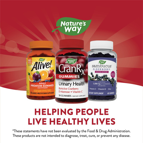 Suplemento Nature's Way Cranrx Cranrx Cranberry Gummies 50 U