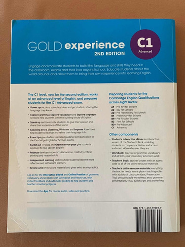 Imagen 2 de 2 de Gold Experrience C1 Student Book 2nd Edition