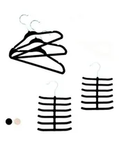 Comprar Set X 14 Perchas Terciopelo 12 Perchas + 2 Perchas Accesorio