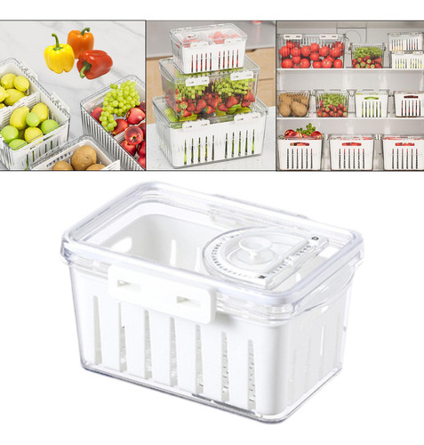 Recipiente De Armazenamento De Frutas Para Geladeira, S