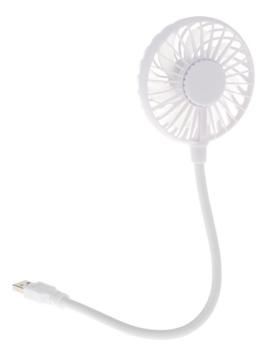 Ventilador Usb Compacto Com Pescoço Branco 35x8x2,8cm