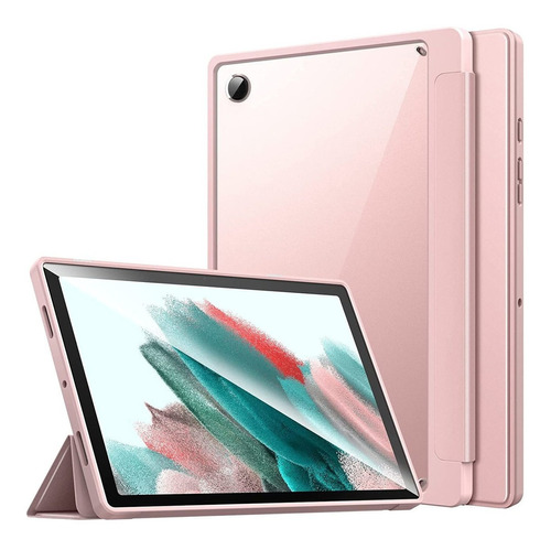 Funda Para Samsung Galaxy Tab A8 10.5 2022 Traslucido Rosa