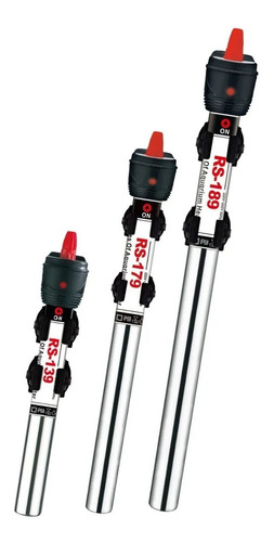 Imagen 3 de 4 de Calefactor De Agua Corto 25w 50w Acero Sumer Hidropon Pecera