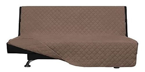 Funda Protectora Para Sofa Futon Impermeable Reversible Cafe