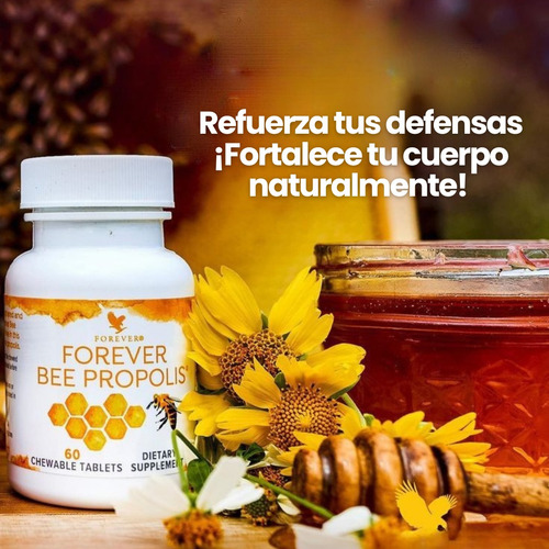 Forever Bee Propóleo Abeja Refuerza Defensas 60u Masticable