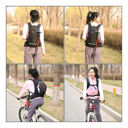 Mochila De Hidratación Trekking Viaje 1.5l Botella De Agua
