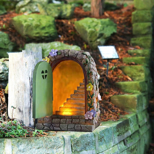 Li . Porta De Fadas Para Árvores Com Luz Solar, Decoração