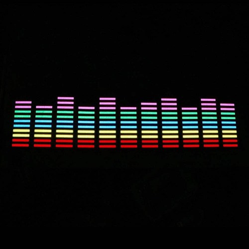 Pegatina Para Coche Música Led Flash Light Lámpara Sonido
