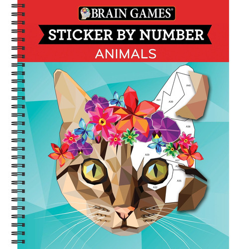 Brain Games Sticker By Number Animals, De Ltd Publications International. Editorial Publications International, Ltd., Tapa Blanda En Inglés, 2017