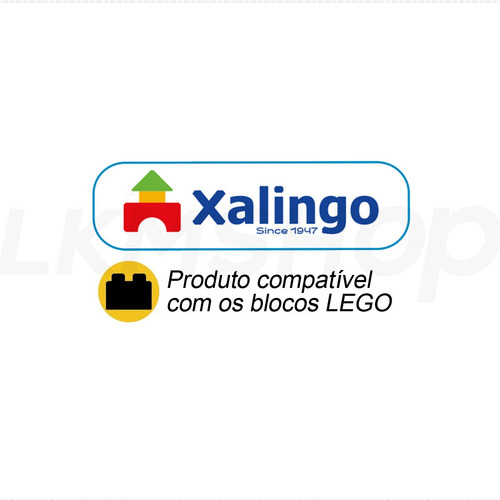 Caminhão Bombeiros Com Escada 203pcs Xalingo Compatível Lego