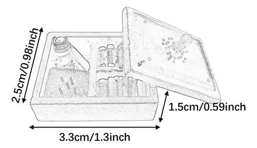 1/12 Kit De Herramientas De Coser A Escala Accesorios Rojo