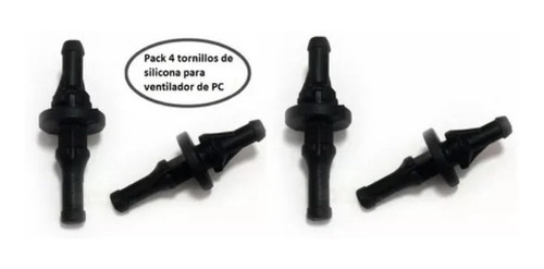 Tornillos De Silicona Anti-vibración Ventiladores Pc Pack 4