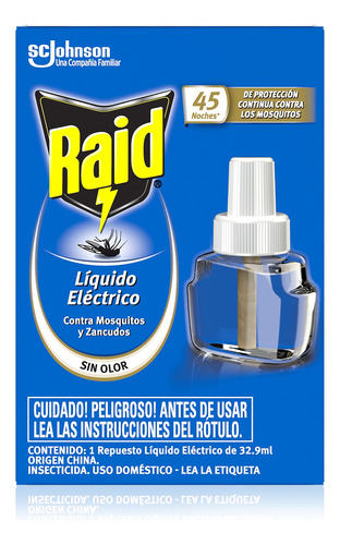 Pack Raid Electrico Liquido Repuesto 45 Noches 5u