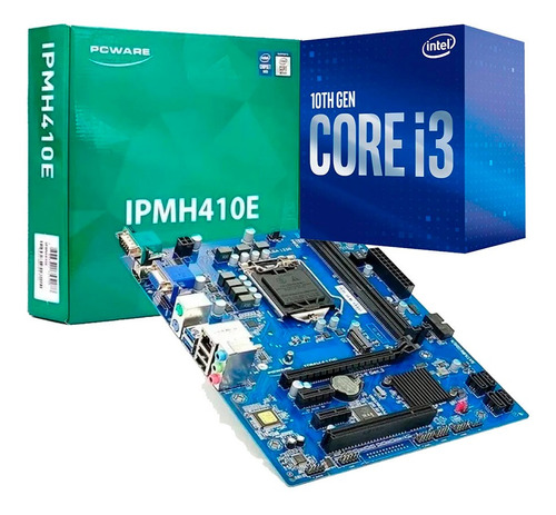 Kit Placa Mãe Pcware Ipmh410e Intel Core I3 10100 