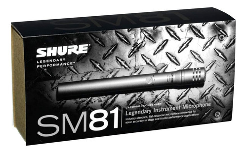 Microfone Shure Condensador Unidirecional Sm81 Lc - Novo