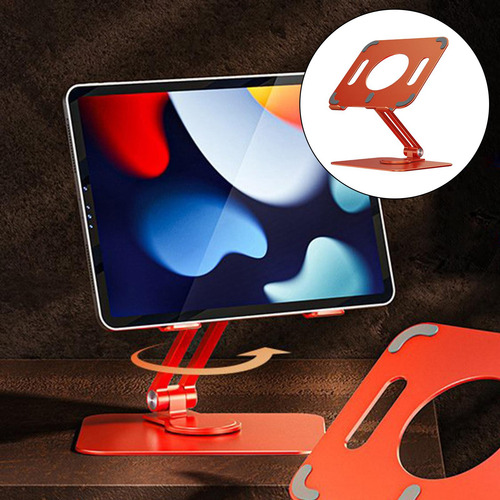 Soporte Plegable Para Tableta 360 ° Rotación Manos Naranja