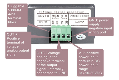 Generador De Señal De Voltaje Digital Ajustable Multigiro Hi