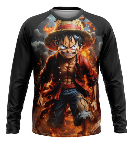 Buzo Oversize One Piece Luffy Anime Japan (frente Y Espalda)