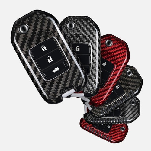 Funda Fibra De Carbono Real Para Honda (tipo D) Imp