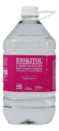 Limpiador Multiuso Vidrio Piso Mueble Flotantes 5lt Biokitol