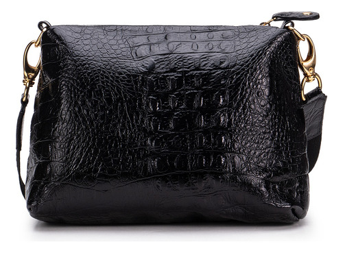 Kit De Mala De Viagem Com Necessaire Em Couro Croco Roberta