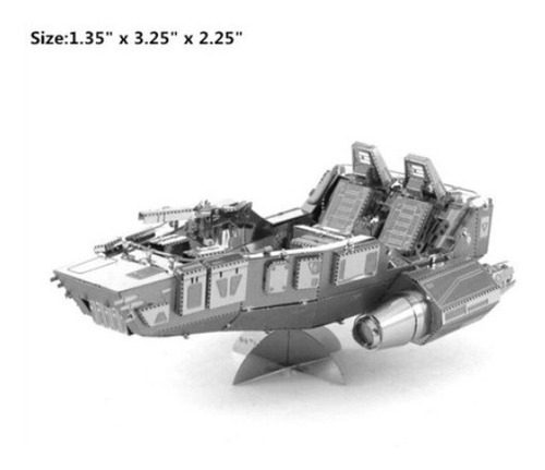 Star Wars First Order Snowspeeder Rompecabezas Métalico 3d (Usado)