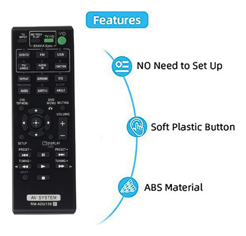 Av De Controle Remoto Home Theater -adu138 Dav-tz140