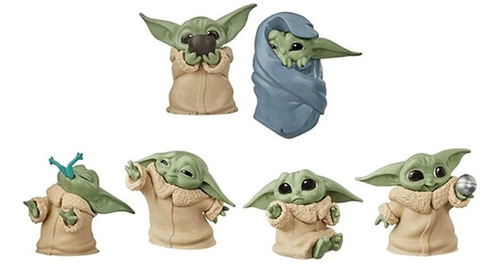 Set 6 Figuras Bebe Yoda Star Wars Mandalorian Guerra Galaxia