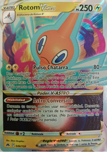 Pokémon Tcg Rotom V-astro 046/159 Full Art (español)