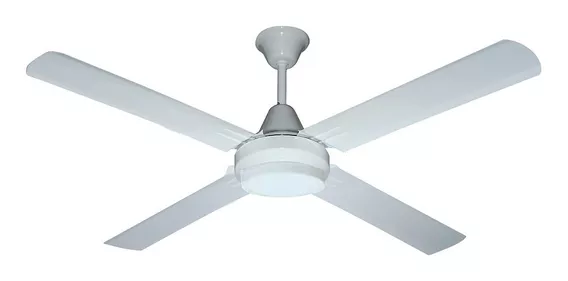 Ventilador De Techo Blanco Con Plafon Led Lumer 607