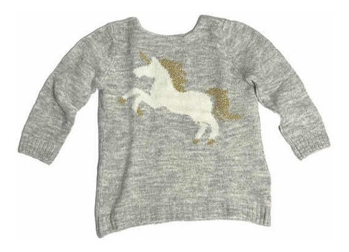 Sweaters Carters Unicornio - Talle 6 Meses - De Hilo Gris