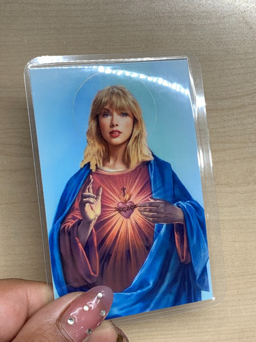 Estampita Santo Plastificado - Taylor Swift
