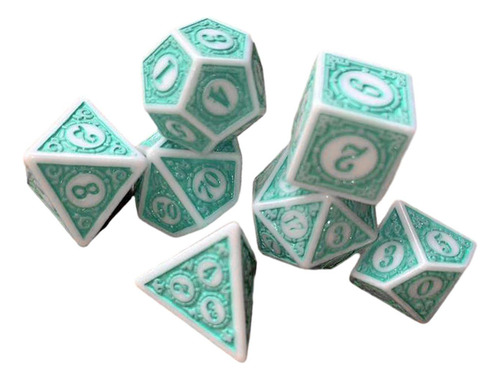 Juego De Dados De 7 Piezas, Dados Poliédricos, Material