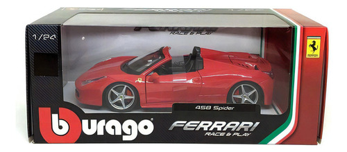 Miniatura Ferrari Race E Play 1/24 Ferrari 458 Spider Burago