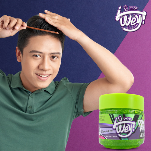 Gel Fijador Para Peinar Cabello Sin Alcohol 250ml, Qprro Wey