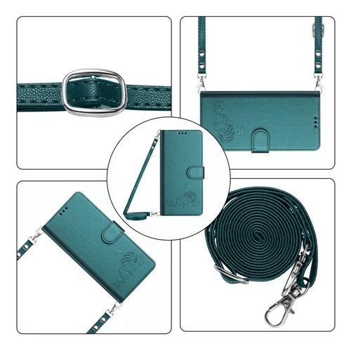 Funda For Teléfono Samsung Con Estampado En Relieve De Gato
